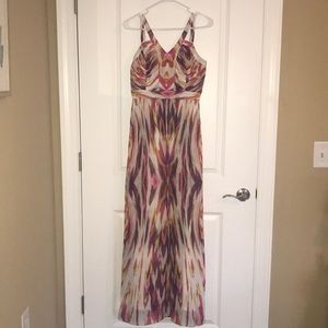 Formal printed maxi